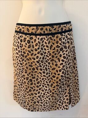 EP Pro Golf Leopard-Print Skort Black Waist Trim Size 10 Women’s Activewear